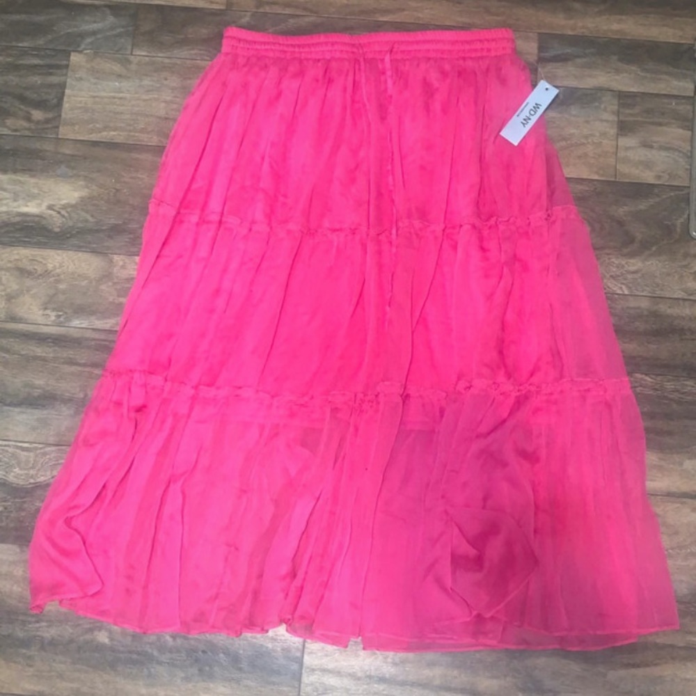 Pink Chiffon Skirt